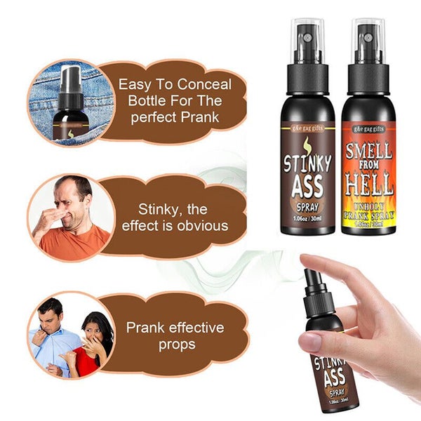 Liquid Funny Mist Fart Prank Stink Spray Smell Bomb New Hot Practical Gag Joke Carousel 10