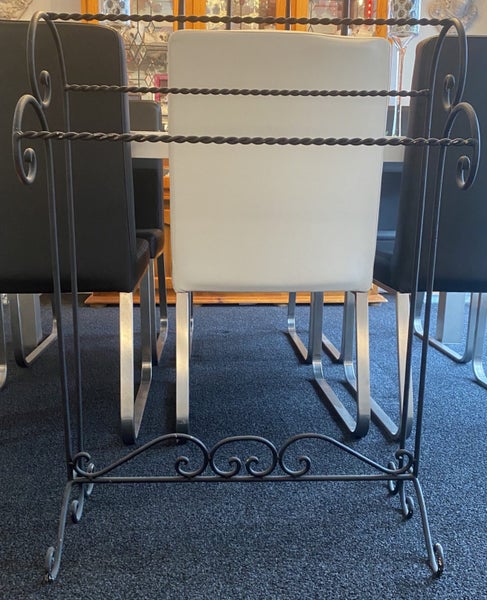 Wrought Iron Bathroom / Bedroom Towel Rail & Toilet Roll Holder Carousel 2