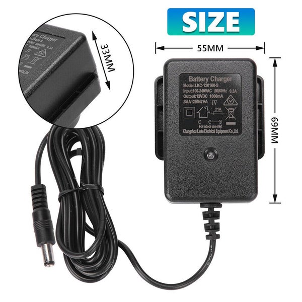 6V 12V Battery Charger AC Adapter For Kids Toys Electric Cars Scooter Motorcycle Carousel 2