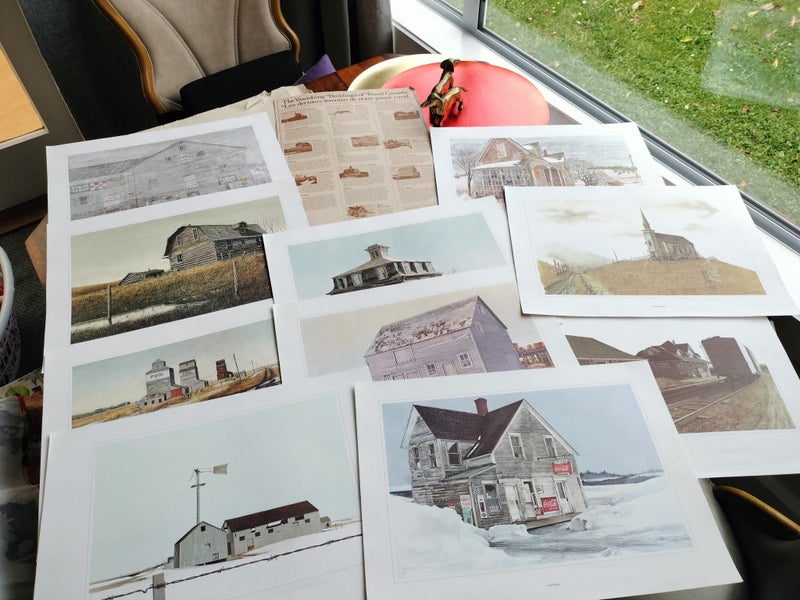 Vintage Set of Prints: Vanishing Buildings of Rural Canada x10 Carousel 2