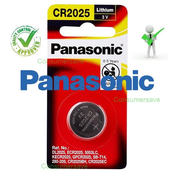 PANASONIC CR2025 1 Pcs 3V Lithium Battery DL2025 ECR2025 GPCR2025 Carousel 1