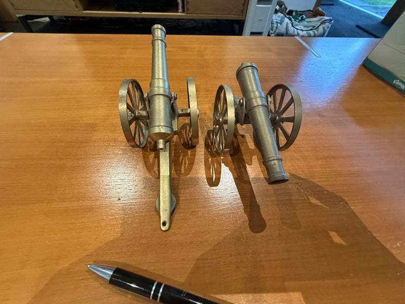 Brass Miniature Signal? Cannons Carousel 5