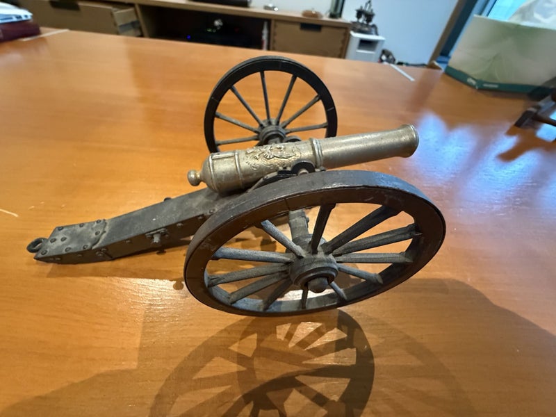 Vintage Brass Miniature Signal? Cannon Carousel 1