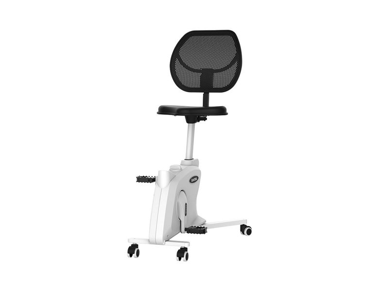 “Final stock clearance "Spur Ergonomic Cycle Desk Chair - White Carousel 1