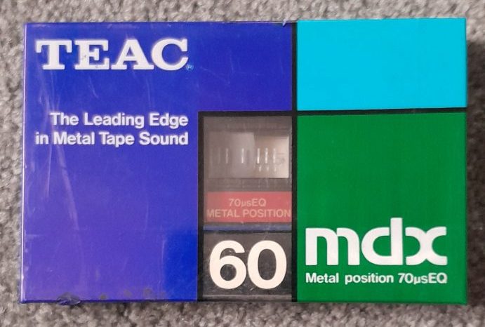 RARE! TEAC (TASCAM) MDX-60 Type IV Blank Audio Cassette Tape (Japan new/sealed) Carousel 1