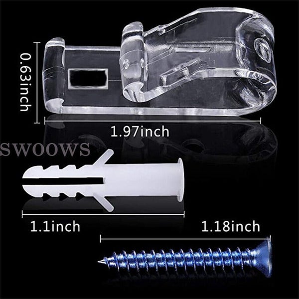10 Safety Roller Blind Chain Shade Clear Tensioner Holder Clip Curtain Cord Carousel 2