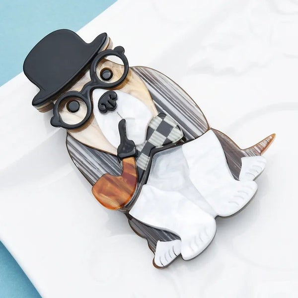 Acrylic Dog Brooch Carousel 3