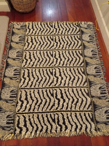 Kip & Co. Picnic Blanket with Zebras & Tigers Amazing Carousel 1
