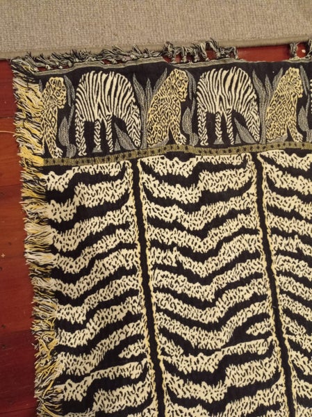 Kip & Co. Picnic Blanket with Zebras & Tigers Amazing Carousel 3