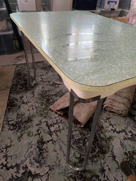 Retro Green Formica Table Carousel 1