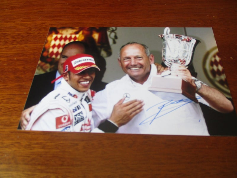 Ron Dennis "McLaren Formula One" signed photograph + certificate Carousel 2