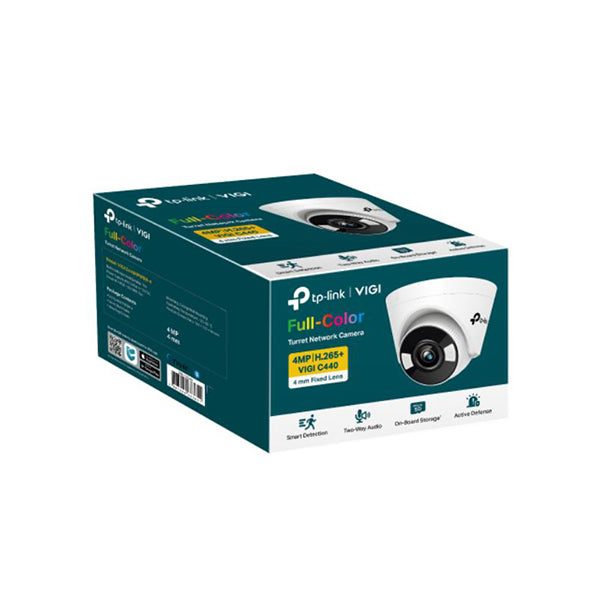 TP Link Vigi 4Mp C440 Full Colour Turret Network Camera Smart Detect Carousel 3