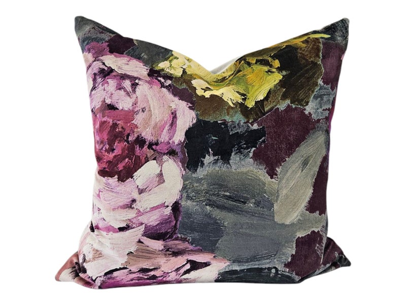 Bloomsbury Rose Damson Cushion Cover Carousel 2