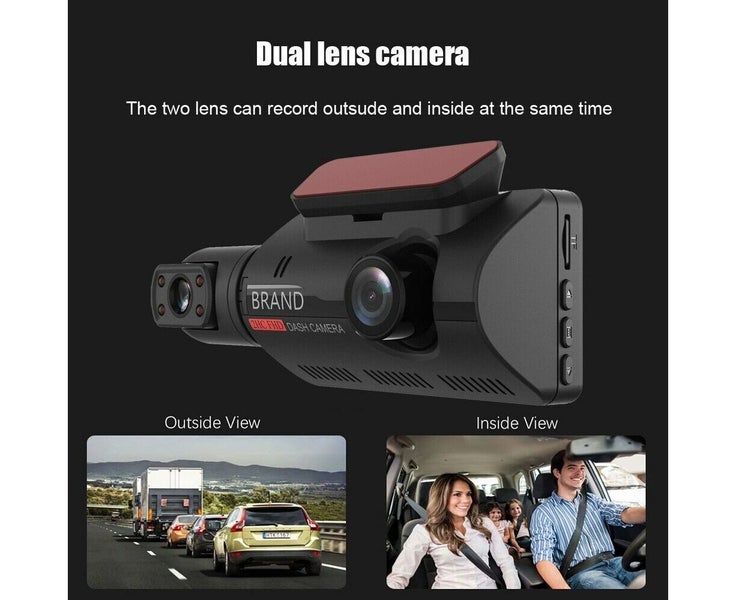 Car Dash Cam Video Recorder Front Inside Dual Camera Carousel 2
