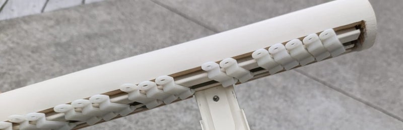 Beautiful custom made timber curtain rod Carousel 3