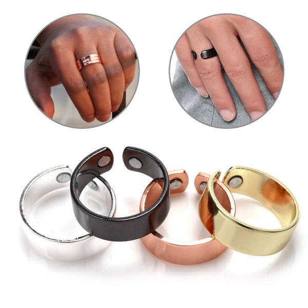 Copper Magnetic Health Ring Magnets Arthritis Therapy Pain Relief Healing Gift Carousel 1