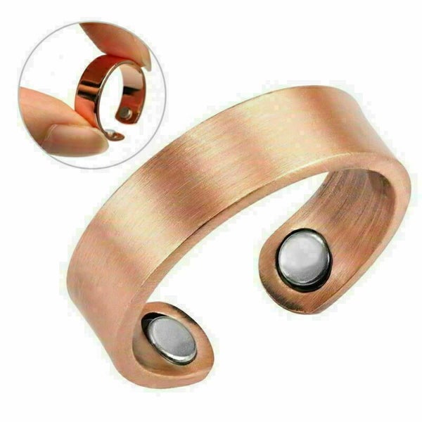Copper Magnetic Health Ring Magnets Arthritis Therapy Pain Relief Healing Gift Carousel 11
