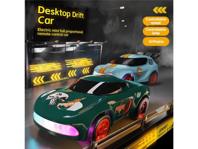 1:64 Remote Control RC Car - 2025 Mini Racing Drift Car with Lights & 4WD Carousel 2