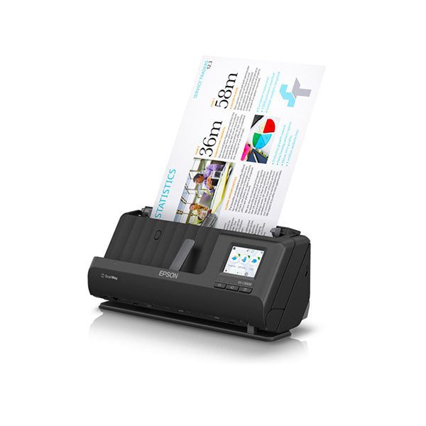 Epson Workforce Es C380W Compact Desktop Scanner With Touchscreen Carousel 1