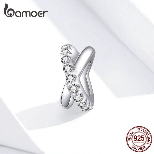 Cross Galaxy Silver Charm For Silver Bracelet 925 Sterling Silver Cz Fashion ... Carousel 2