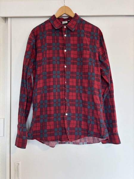 Absent Red Checkered Shirt Size Large Carousel 1