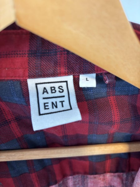 Absent Red Checkered Shirt Size Large Carousel 2