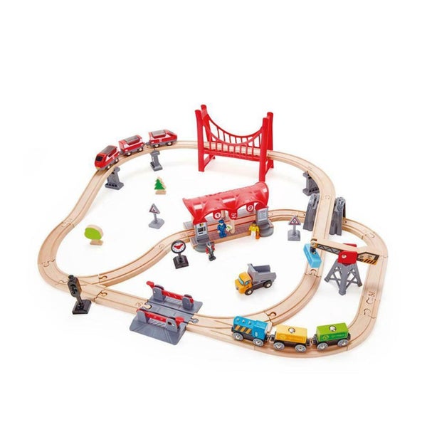 Hape Busy City Rail Set Carousel 1