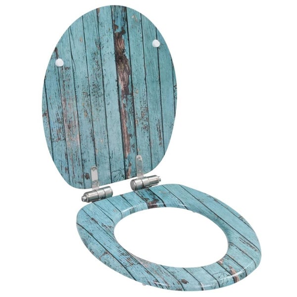 Wc Toilet Seat With Soft Close Lid Mdf Old Wood Design Oatkto Carousel 1