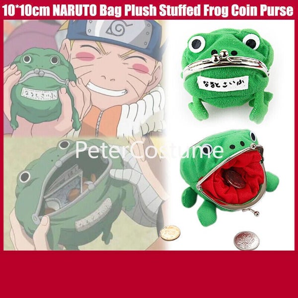 Naruto Frog Coin Wallet Cartoon Animal Wallet Anime Plush Toy Holiday Gifts New Carousel 1