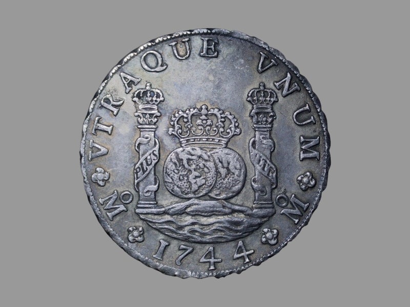 ANE: 1744 Spain Silver “Pillar” Dollar of 8 Reales Carousel 1