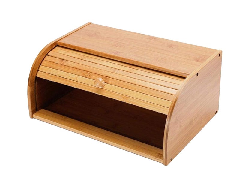 Bamboo Bread Bin Storage Box Carousel 2