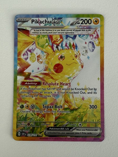 pokemon pikachu ex 238/191 surging sparks62863868935553115