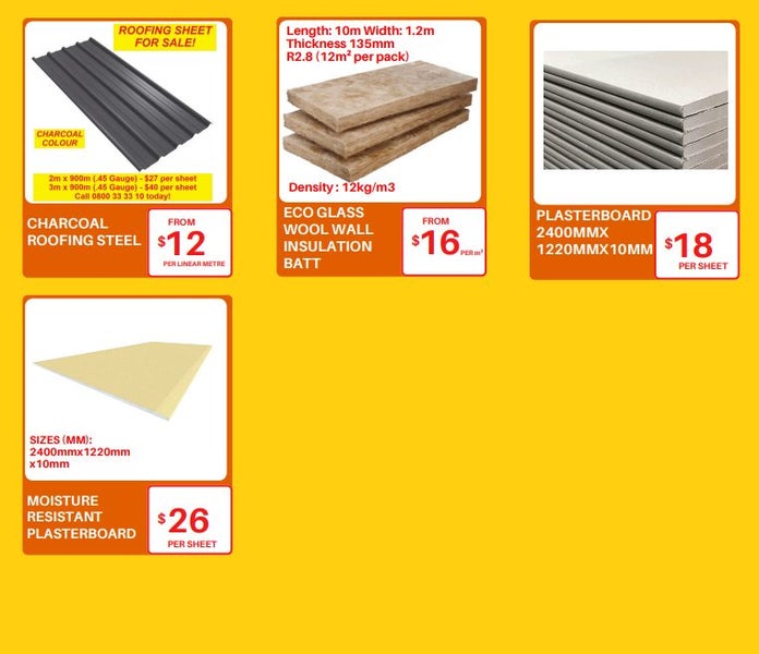 BUILDING MATERIALS SALE! Carousel 4