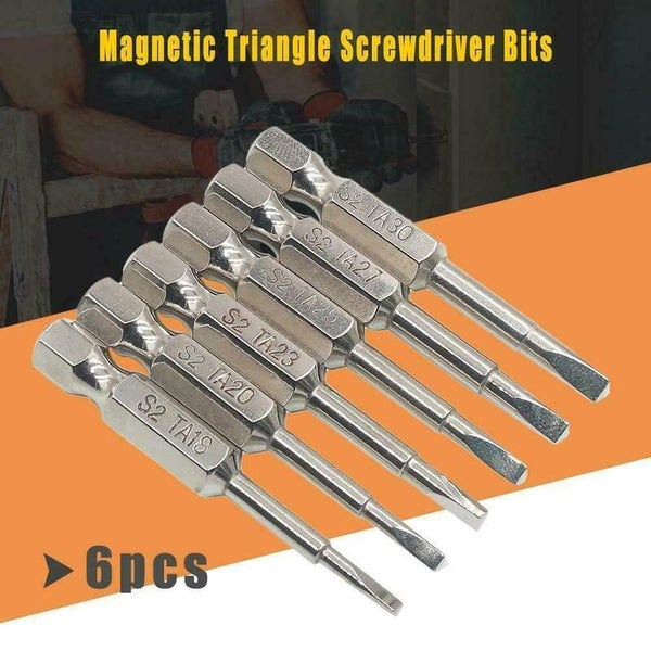Magnetic Triangle Head Screwdriver Bits Set 1.8-3.0mm Carousel 1