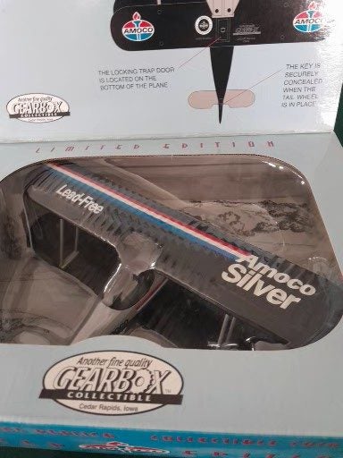 Amoco Silver plane Limited Edition Heavy Die Cast Metal Carousel 1