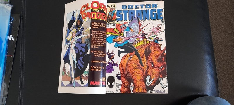 RARE COLLECTORS ITEM!!! DOUBLE COVER PRINT!!! Doctor Strange Comic #70 1985 Carousel 2