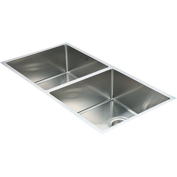 865x440mm Handmade Stainless Steel Undermount Topmount Kitchen Sink With Waste Carousel 1