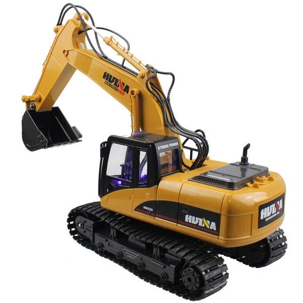 Huina 1535 1/14 RC Excavator Remote Control Truck with Lights Crawler Tractor... Carousel 2