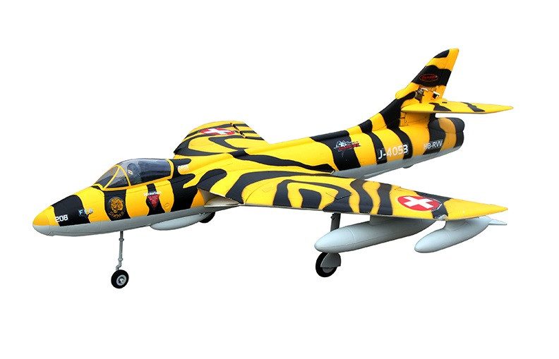 DYNAM HAWKER HUNTER RC Jet 6S Flaps Retracts - PNP Carousel 1