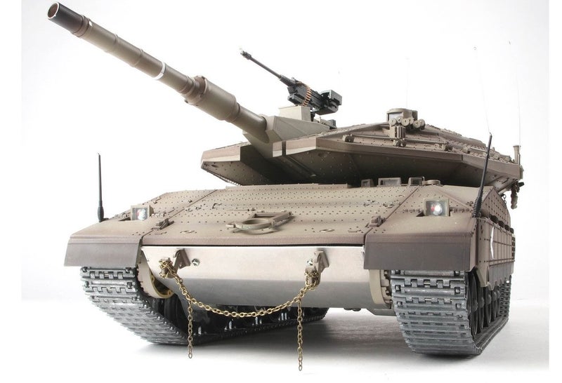 1:16 7.0 Henglong PRO Edition Merkava RC Tank 3958-1 Metal Tracks Wheels RTR Carousel 5