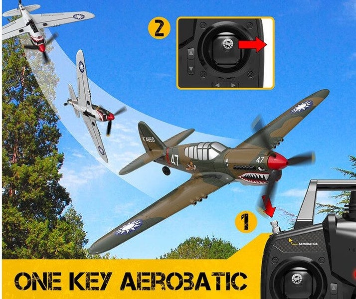 Volantex RC P40 Warhawk 400mm with Xpilot One Key Aerobatic Stabilization Sys... Carousel 8