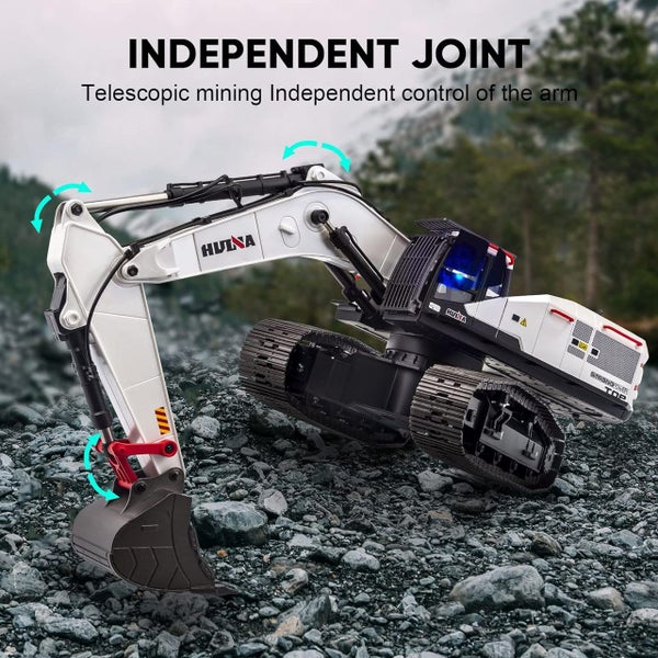 Huina RC Excavator 1594 . 1/14th Scale. Alloy and Steel version, RTR Carousel 5