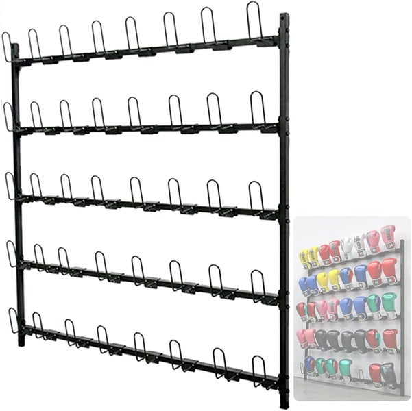 Glove Storage Rack Gym Boxing Glove Holder Metal Wall Mount Glove Rack Hanging Carousel 1