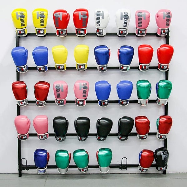 Glove Storage Rack Gym Boxing Glove Holder Metal Wall Mount Glove Rack Hanging Carousel 2