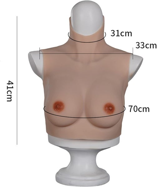 A-G CUP Crossdressers Breastplate Realistic Silicone Breast Form Fake Boobs Enh Carousel 7