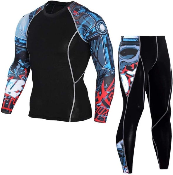 mens base layer tops,Men's Fleece Thermal Underwear Top Cold Weather Compressi Carousel 1