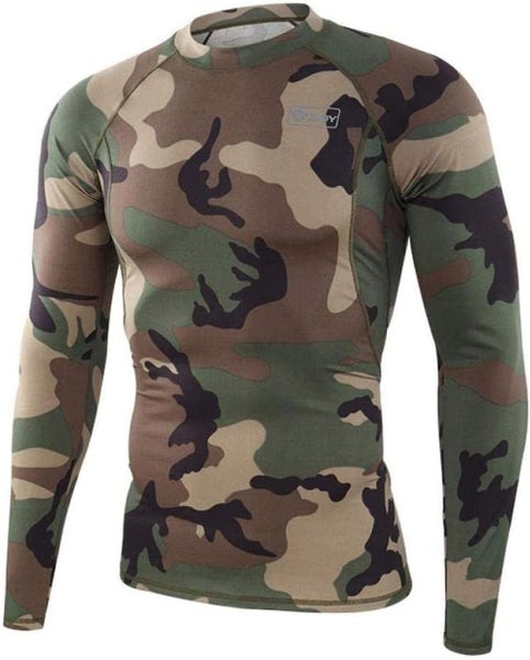 mens base layer tops,Men's Fleece Thermal Underwear Top Cold Weather Compressi Carousel 2
