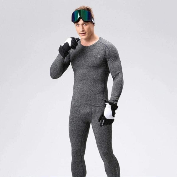 mens base layer tops,Men's Fleece Thermal Underwear Top Cold Weather Compressi Carousel 2