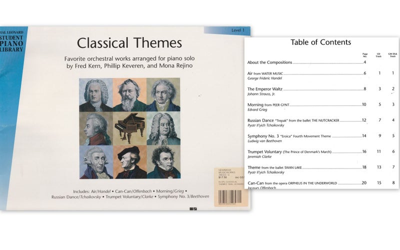 Classical Themes Level 1 - Orchestral Works Arranged for Piano Solo Carousel 1