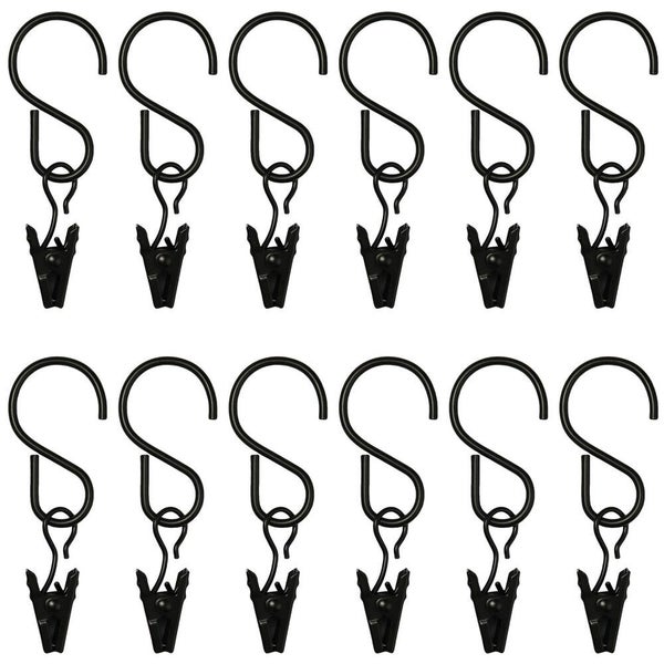 25 pcs Curtain Clips w/ Hook for Curtain, Photos, Home Decoration, Party Lights Carousel 2